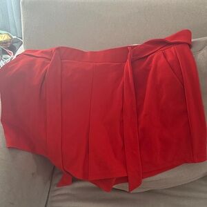 LOFT Plus Vibrant Red Shorts